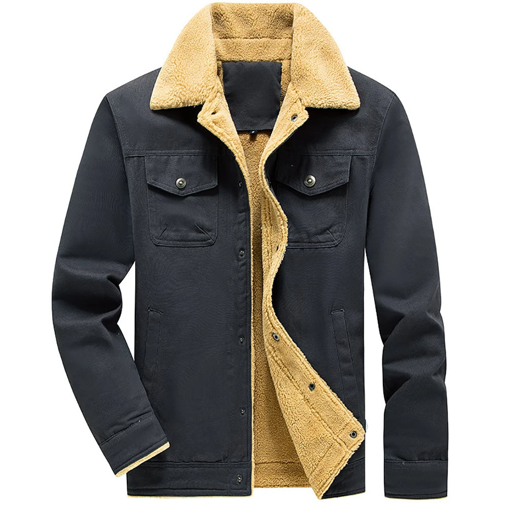 Jaqueta Jeans Masculina Interior de Lã Sampaio®