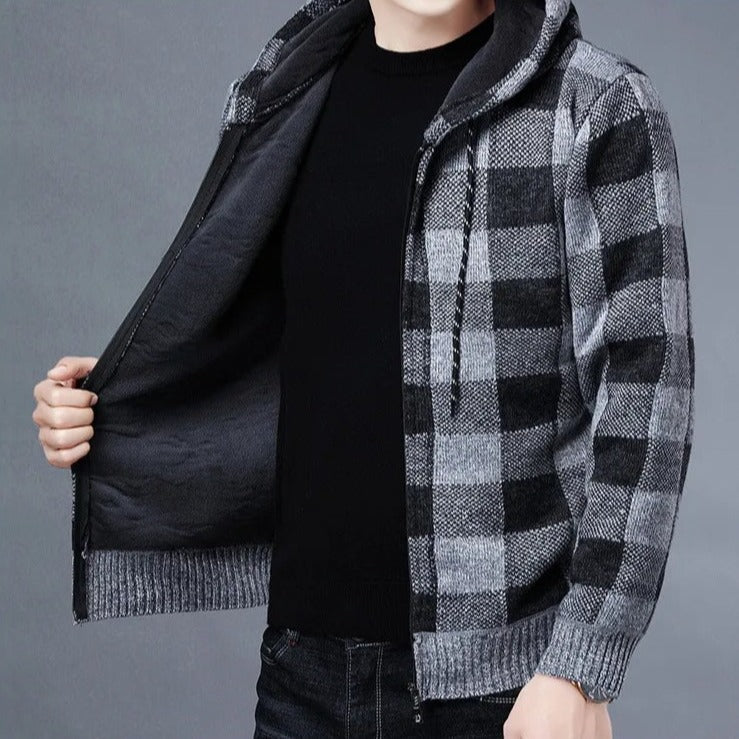 Moletom Xadrez Masculino com Capuz Sampaio®