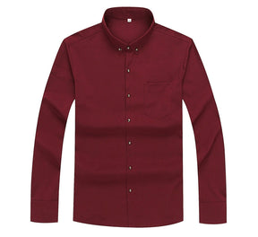 Camisa Social Manga Longa Masculina Plus Size