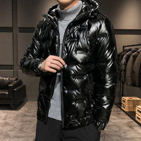 Casaco Masculino Preto Bolha Acolchoado