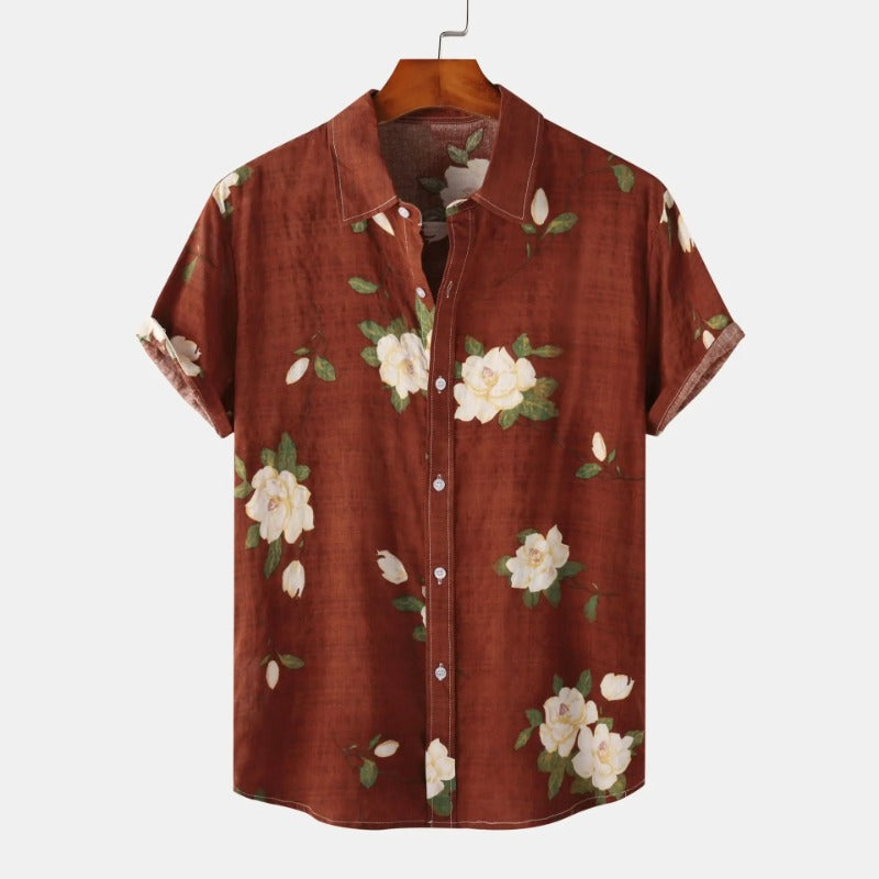 Camisa Masculina Estampada Sampaio Floral®