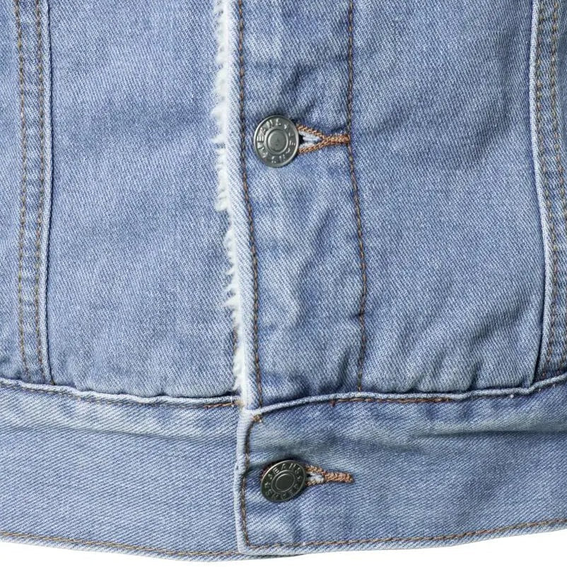 Jaqueta Jeans Interior de Lã Masculina Sampaio®