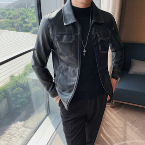 Jaqueta de Couro Masculina Sampaio® S1323