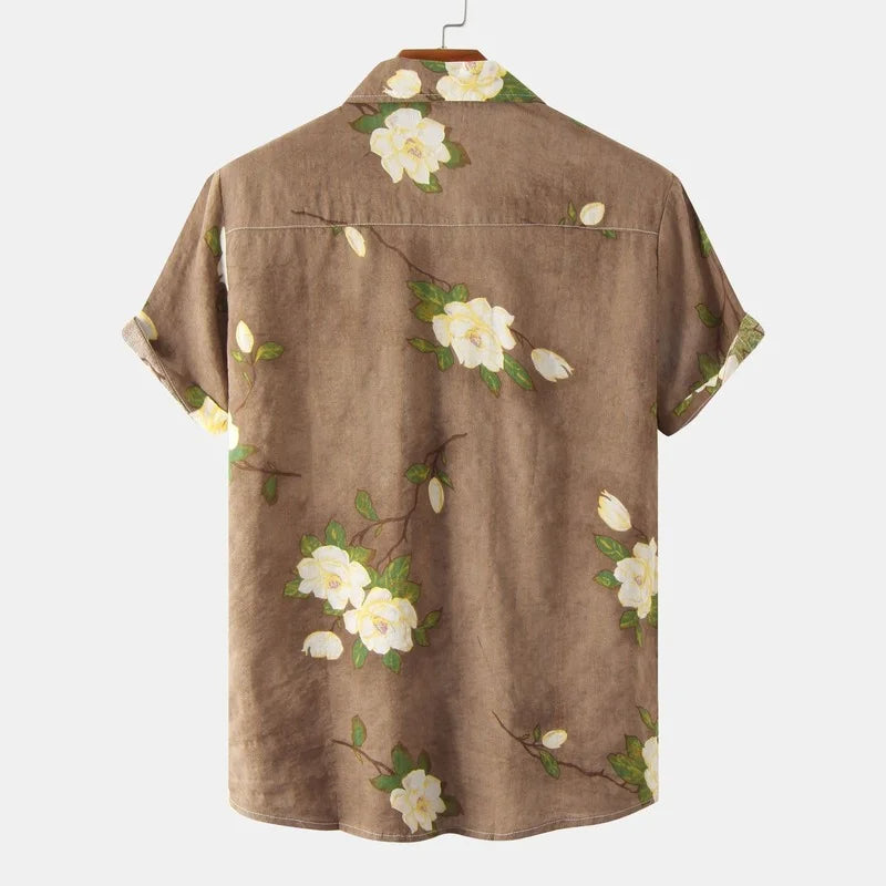 Camisa Masculina Estampada Sampaio Floral®