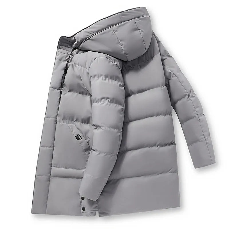 Jaqueta Puffer Longa Plus Size Masculina Sampaio®