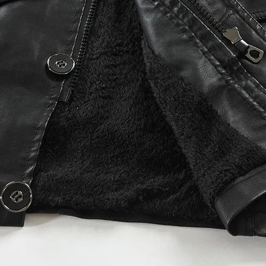 Jaqueta longa de Couro Masculina Sampaio®