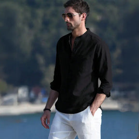 Camisa Masculina de Linho Sampaio® S1053