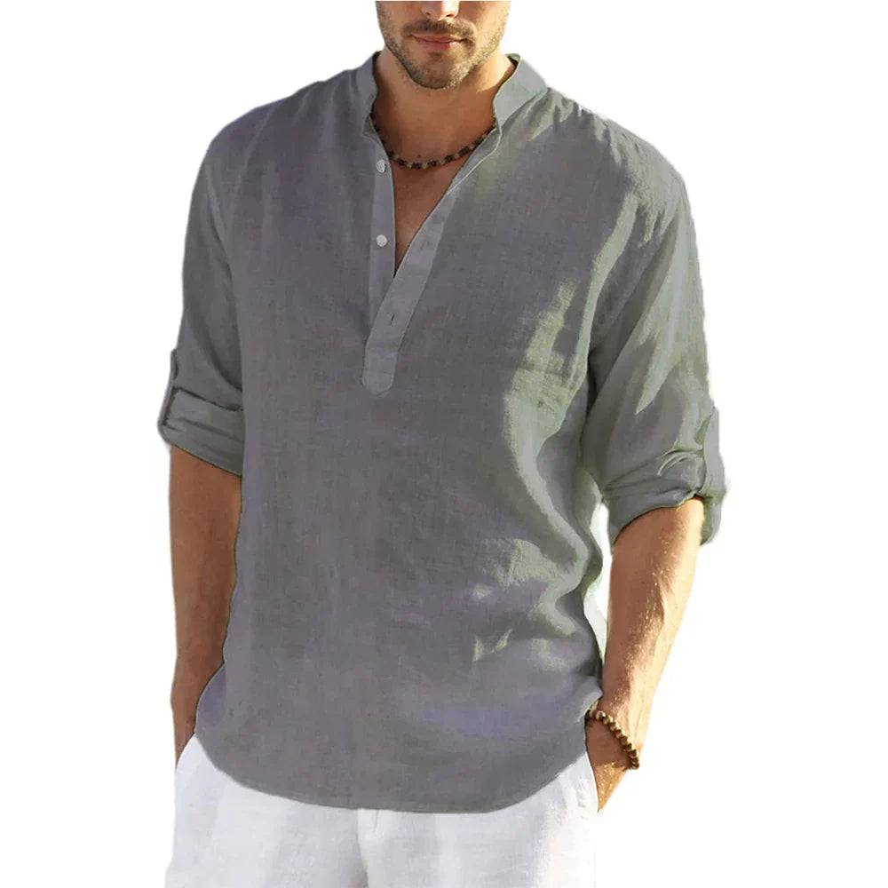 Camisa Masculina de Linho Sampaio® S1329