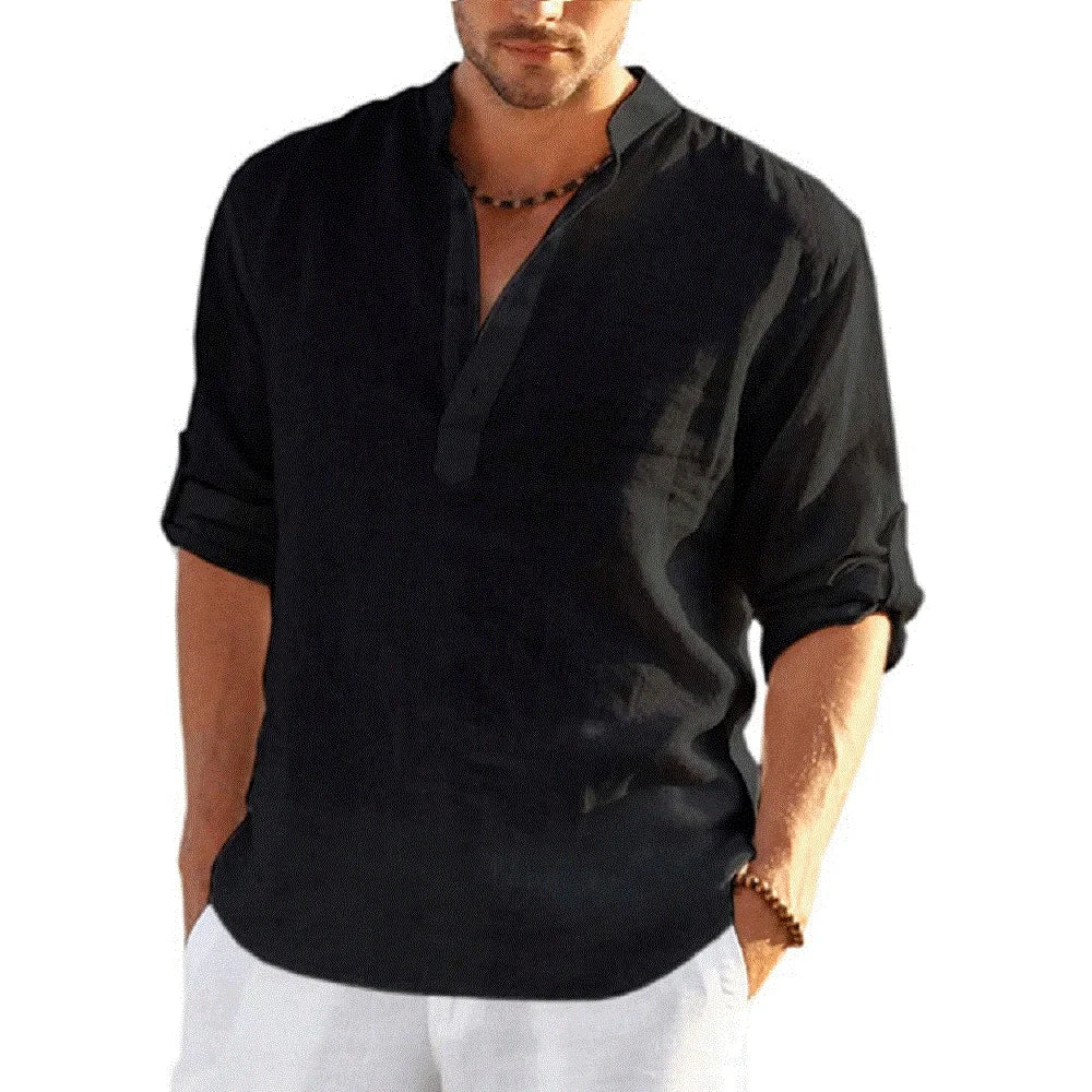 Camisa Masculina de Linho Sampaio® S1329