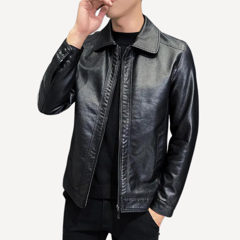 Jaqueta Masculina de Couro Sampaio® S1098