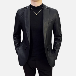 Blazer Masculino de Couro Sampaio® S1063