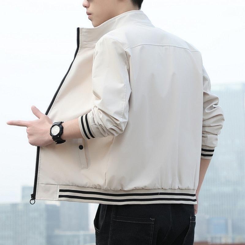 Jaqueta Masculina com Zíper Fashion