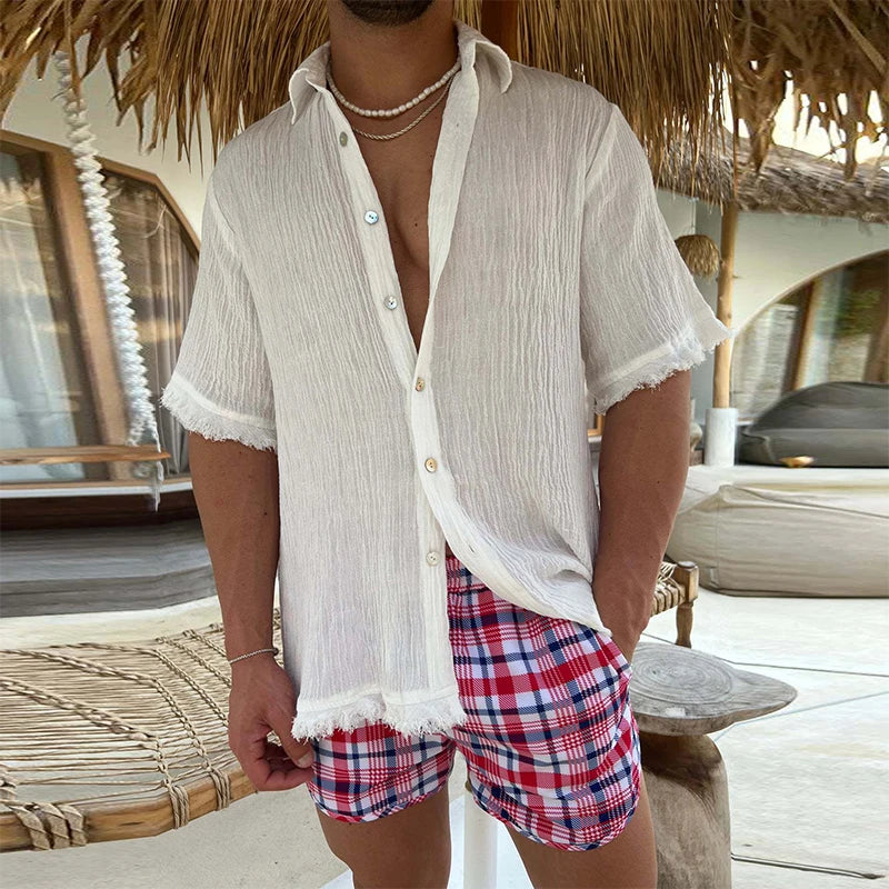 Camisa Masculina de Linho Sampaio® S1184