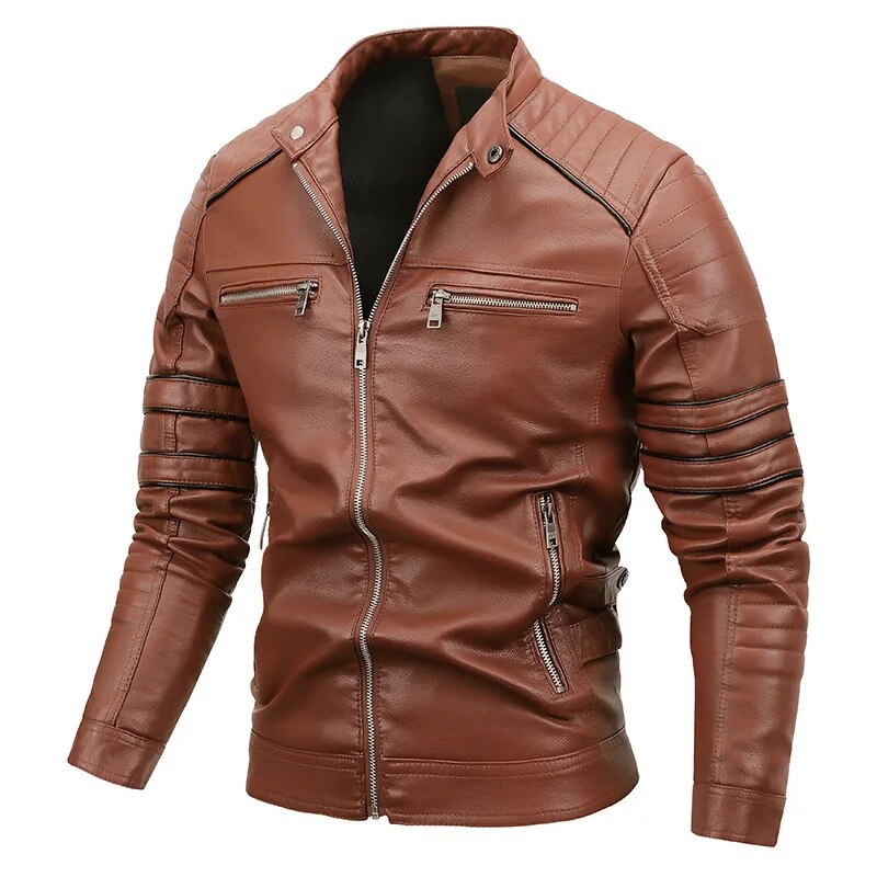 Jaqueta Masculina de Couro Sampaio® S1099