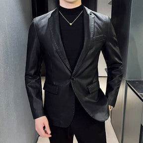 Blazer Masculino de Couro Sampaio® S1063