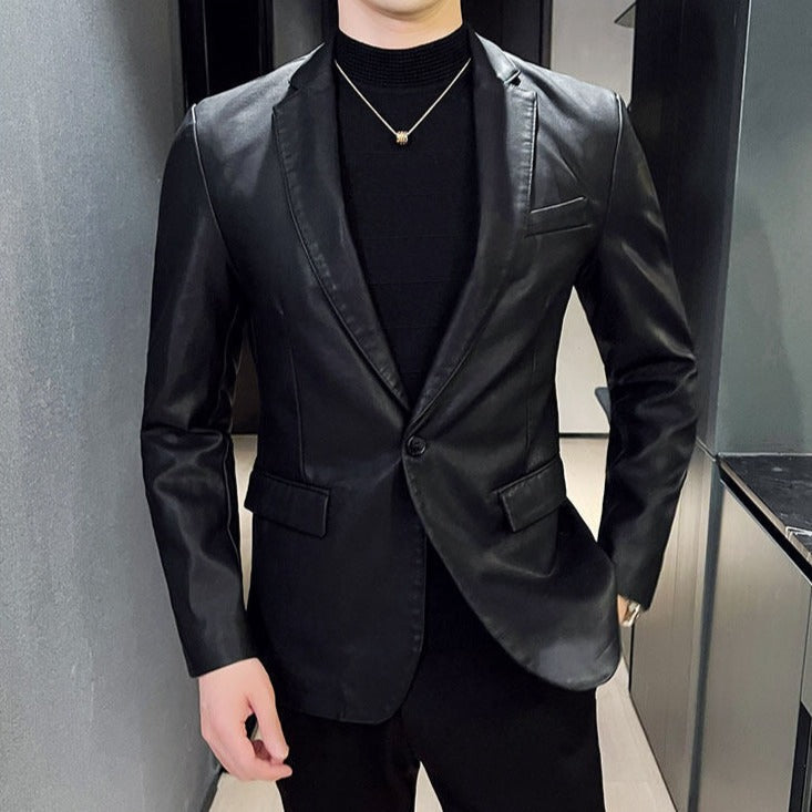 Blazer Masculino de Couro Sampaio® S1063