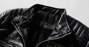 Jaqueta Masculina de Motoqueiro em Couro