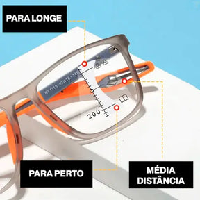 (Compre 1 Leve 4 Unidades) Óculos Ultra Focal com Grau Adaptável Unissex | Armação Flexy